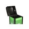 Alpine Industries 40 Gal. Steel Green All-Weather Outdoor Recycling Bin Trash Can with Mixed Circular Dome Lid ALP471-40-GS-C - alternate 3